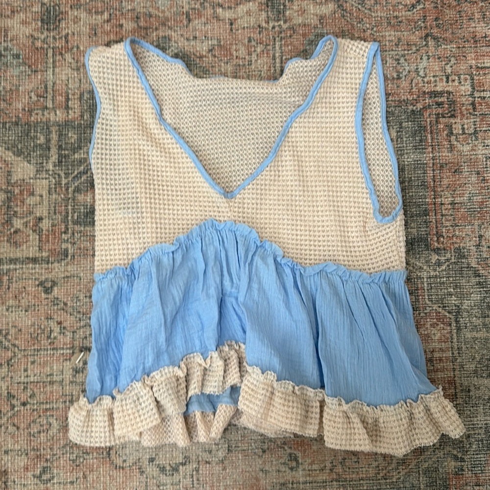 Ruffled crop top